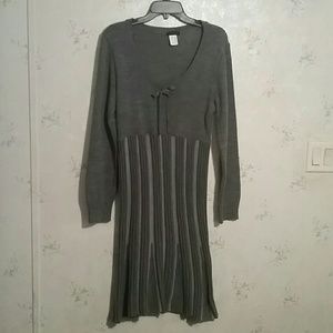 Heater gray sweater dress